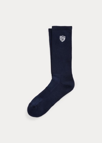 Calcetines Ralph Lauren Hombre Azul Marino - Polo Crest Crew - ZWASD6192